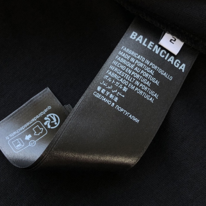 Ba*len*cia*ga music archive series connected t-shirt oversized in black