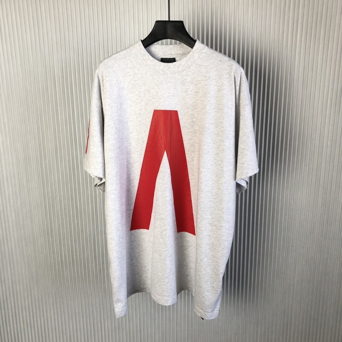 Ba*len*cia*ga music archive series connected t-shirt oversized in grey