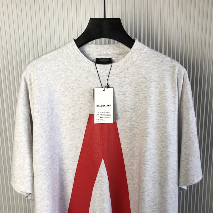 Ba*len*cia*ga music archive series connected t-shirt oversized in grey
