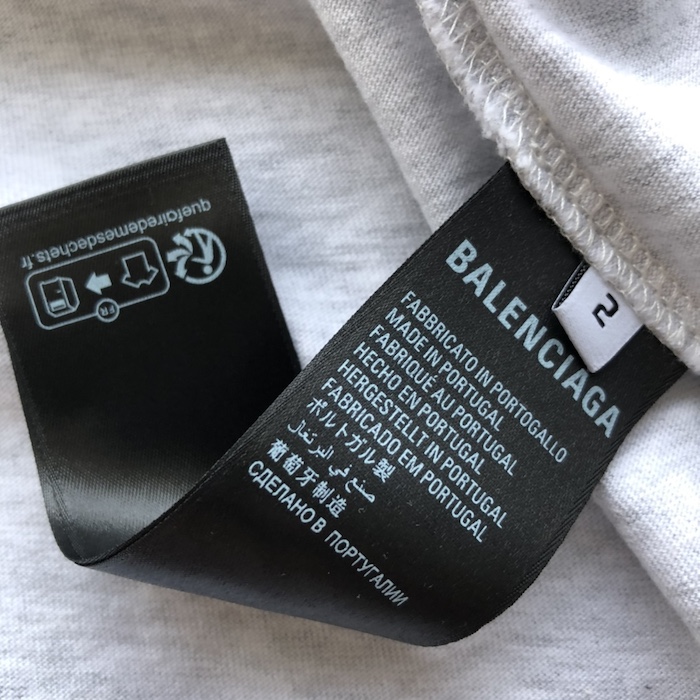 Ba*len*cia*ga music archive series connected t-shirt oversized in grey