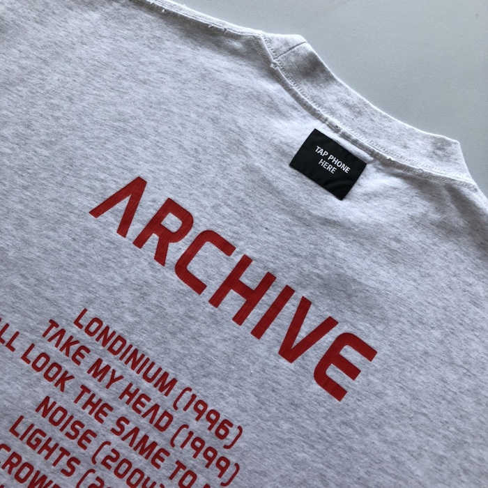 Ba*len*cia*ga music archive series connected t-shirt oversized in grey