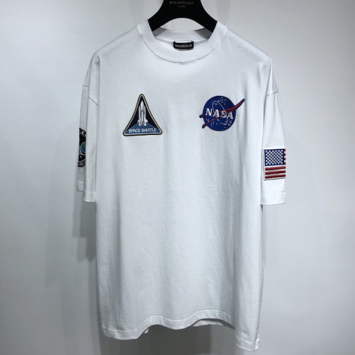 Ba*len*cia*ga x nasa oversize t shirt white