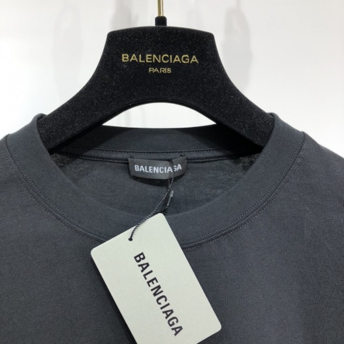 Ba*len*cia*ga real Ba*len*cia*ga medium fit t shirt black