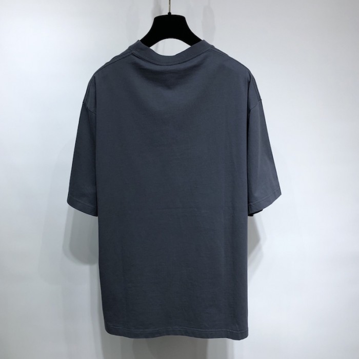 Ba*len*cia*ga real Ba*len*cia*ga medium fit t shirt grey