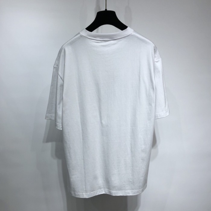 Ba*len*cia*ga real Ba*len*cia*ga medium fit t shirt white