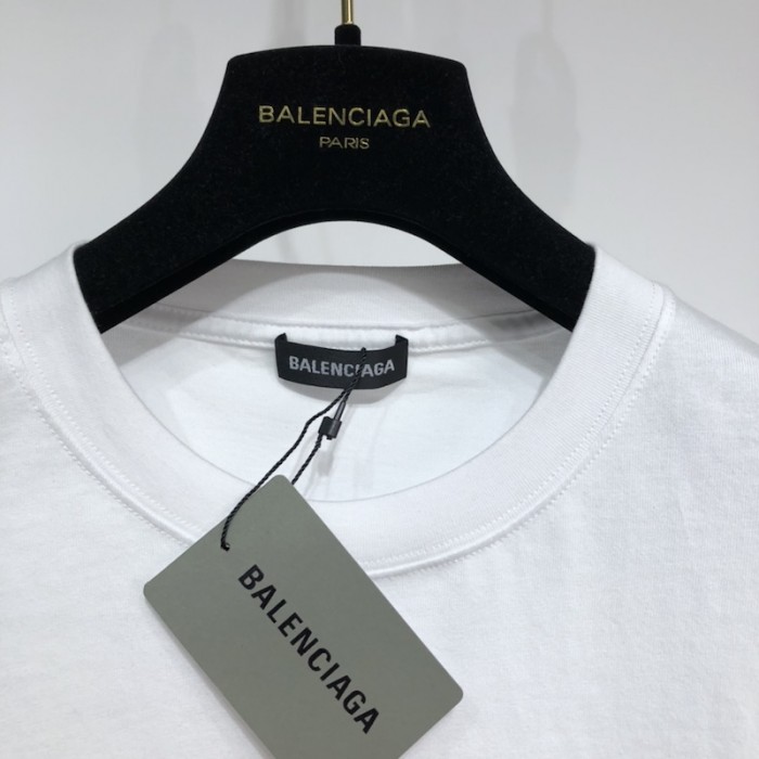 Ba*len*cia*ga real Ba*len*cia*ga medium fit t shirt white