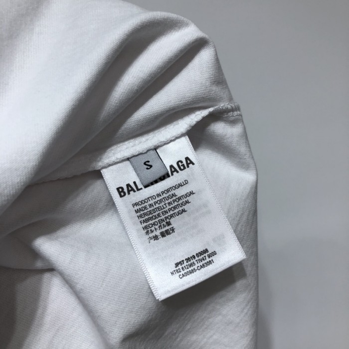 Ba*len*cia*ga real Ba*len*cia*ga medium fit t shirt white