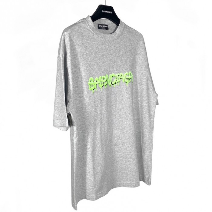 Ba*len*cia*ga slime t-shirt medium fit in grey