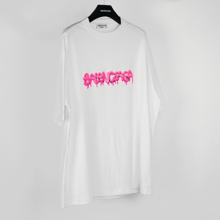 Ba*len*cia*ga slime t-shirt medium fit in white