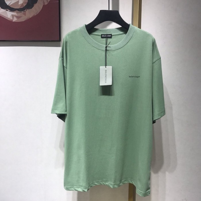 Ba*len*cia*ga oversized small logo t-shirt green