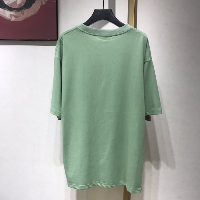 Ba*len*cia*ga oversized small logo t-shirt green