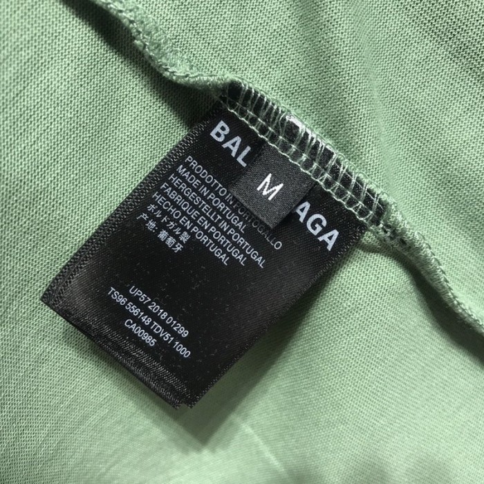 Ba*len*cia*ga oversized small logo t-shirt green
