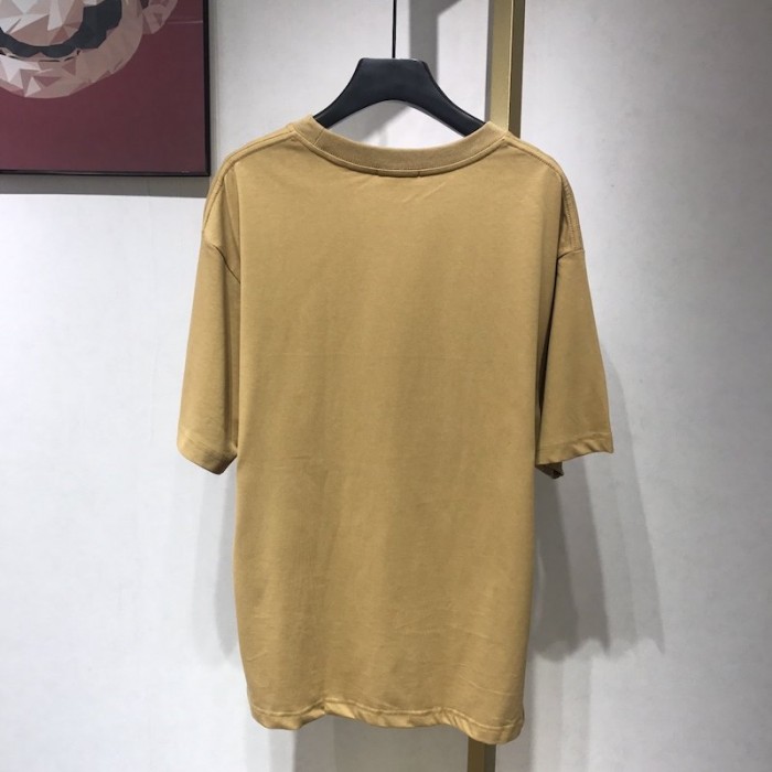 Ba*len*cia*ga oversized small logo t-shirt tan