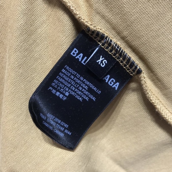 Ba*len*cia*ga oversized small logo t-shirt tan