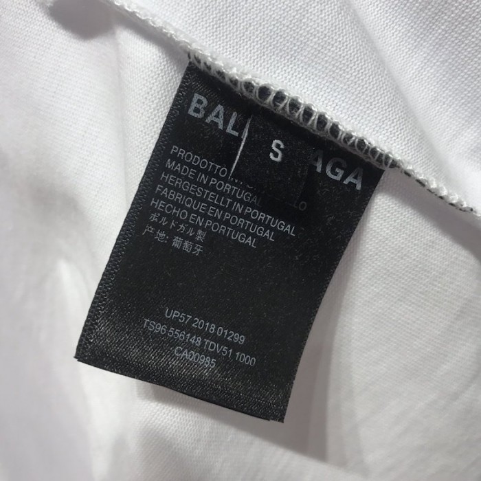 Ba*len*cia*ga oversized small logo t-shirt white