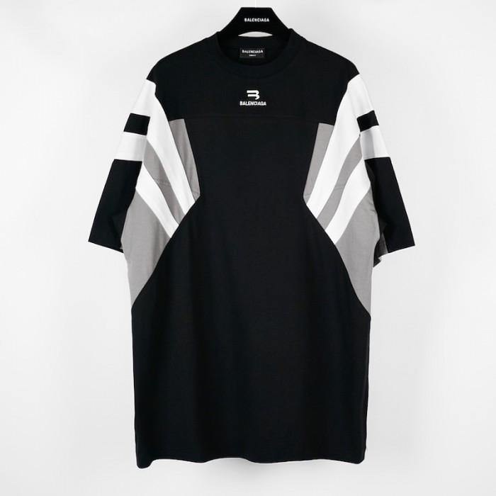 Ba*len*cia*ga sporty b tracksuit t-shirt in black