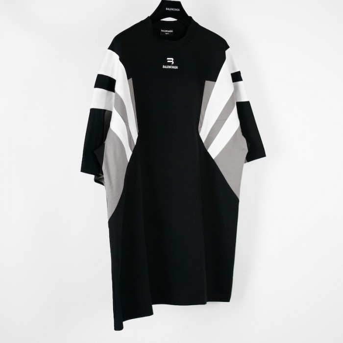 Ba*len*cia*ga sporty b tracksuit t-shirt in black
