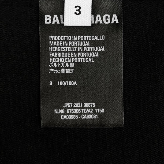 Ba*len*cia*ga sporty b tracksuit t-shirt in black