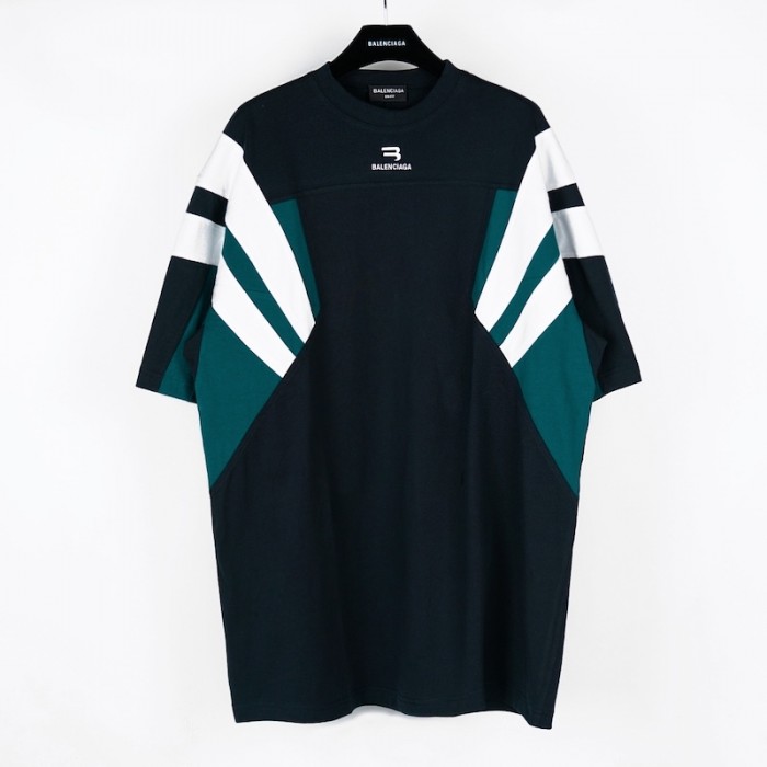 Ba*len*cia*ga sporty b tracksuit t-shirt in blue