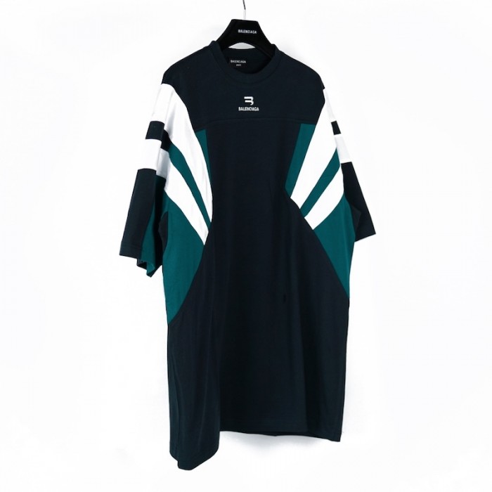Ba*len*cia*ga sporty b tracksuit t-shirt in blue