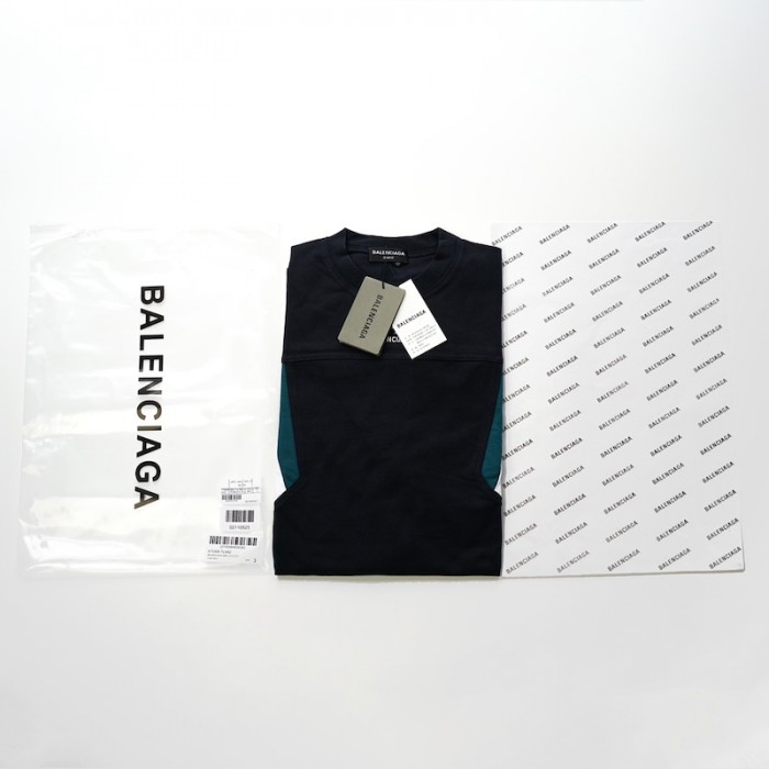 Ba*len*cia*ga sporty b tracksuit t-shirt in blue