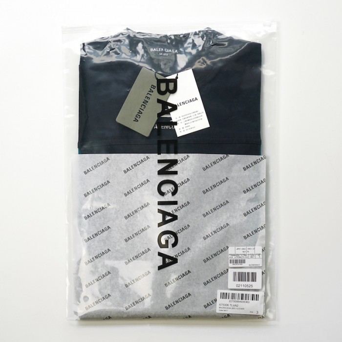 Ba*len*cia*ga sporty b tracksuit t-shirt in blue