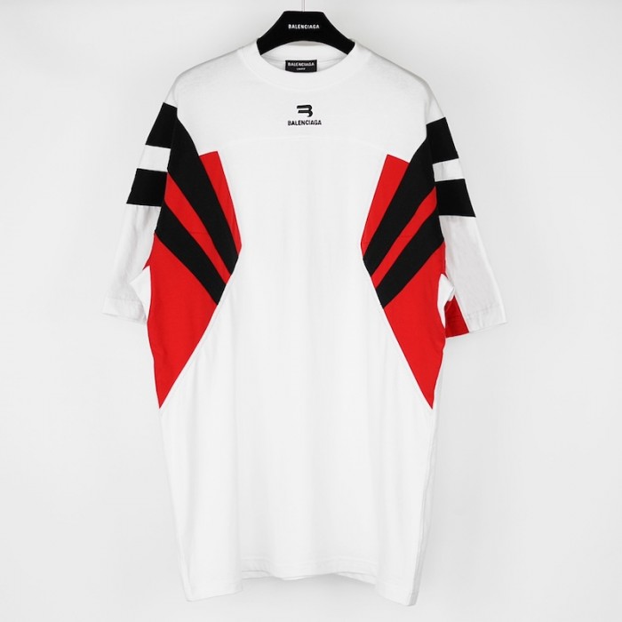 Ba*len*cia*ga sporty b tracksuit t-shirt in white