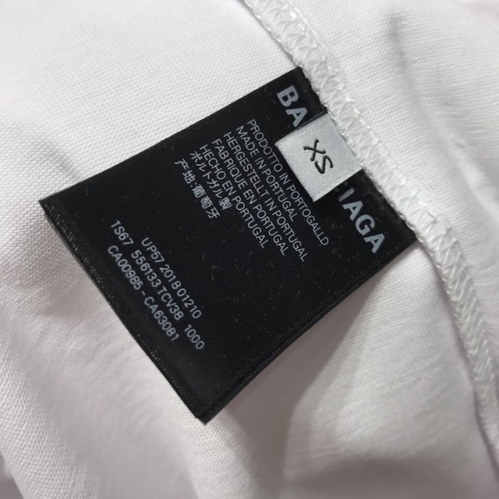 Ba*len*cia*ga uniform large fit t-shirt white