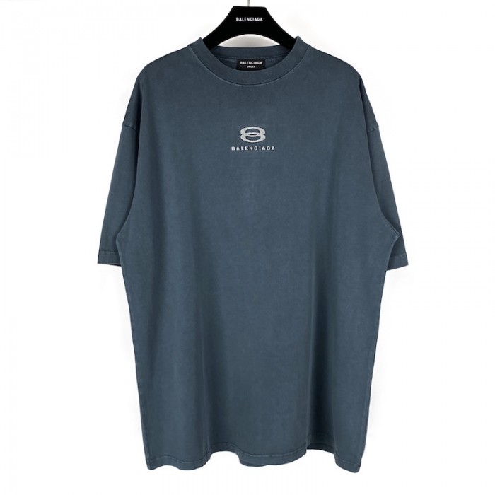 Ba*len*cia*ga unity t-shirt large fit in navy