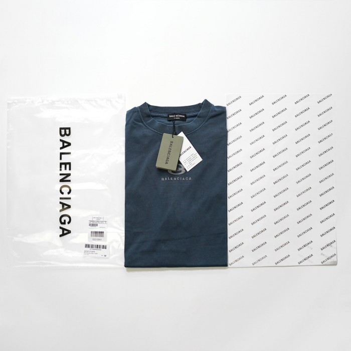 Ba*len*cia*ga unity t-shirt large fit in navy