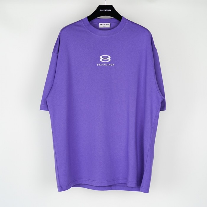 Ba*len*cia*ga unity t-shirt large fit in purple