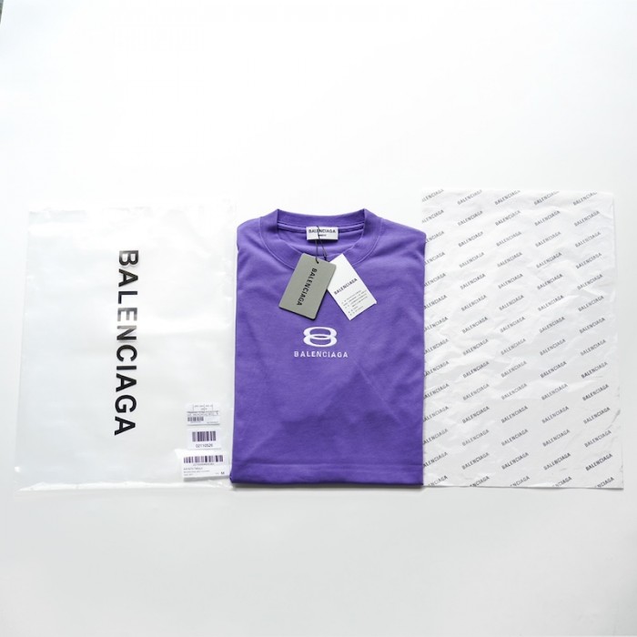 Ba*len*cia*ga unity t-shirt large fit in purple