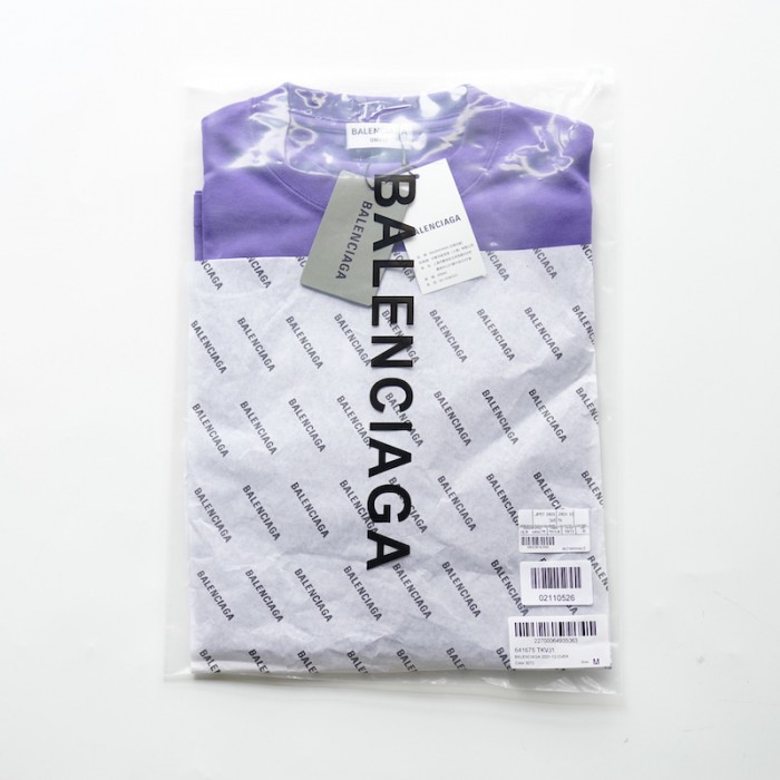 Ba*len*cia*ga unity t-shirt large fit in purple