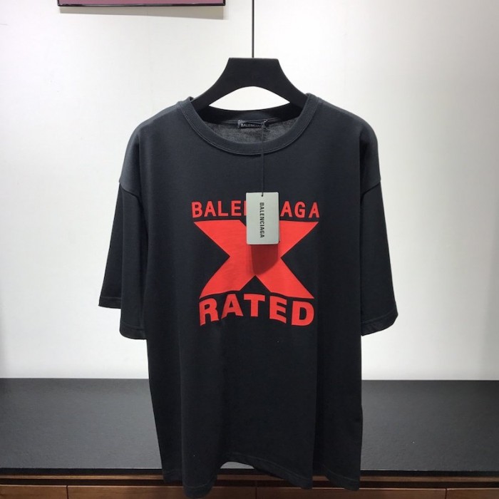 Ba*len*cia*ga x-rated large fit t-shirt black