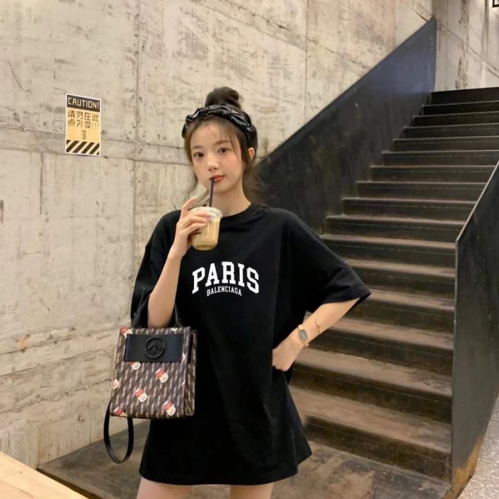 Ba*len*cia*ga cities paris t-shirt medium fit in black