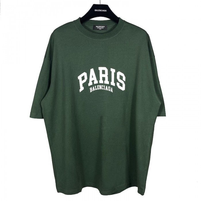 Ba*len*cia*ga cities paris t-shirt medium fit in green
