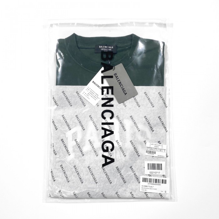 Ba*len*cia*ga cities paris t-shirt medium fit in green