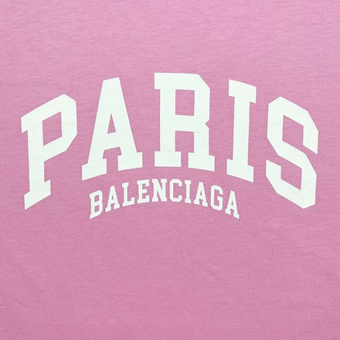 Ba*len*cia*ga cities paris t-shirt medium fit in pink