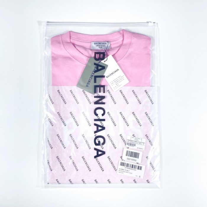 Ba*len*cia*ga cities paris t-shirt medium fit in pink