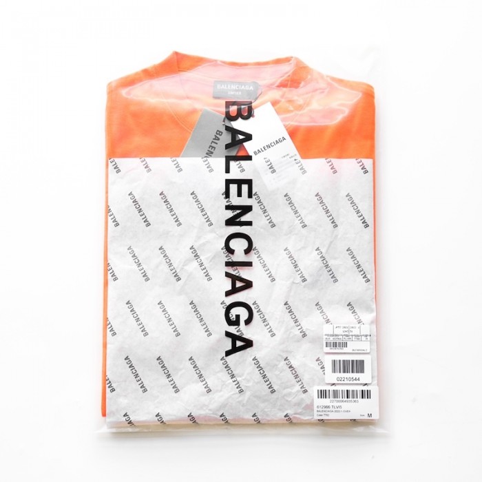 Ba*len*cia*ga year of the tiger t-shirt medium fit in orange