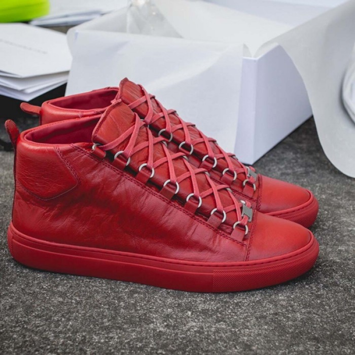 Ba*len*cia*ga arena high sneakers red
