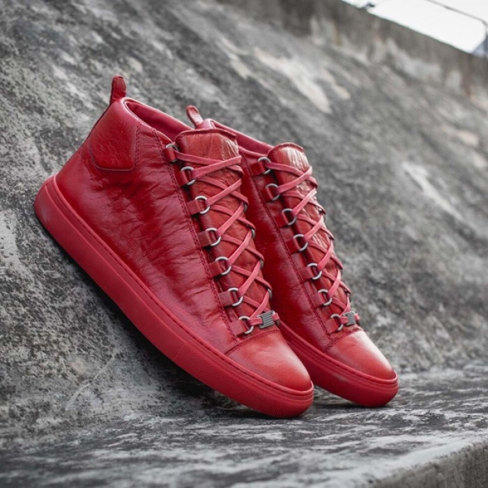 Ba*len*cia*ga arena high sneakers red