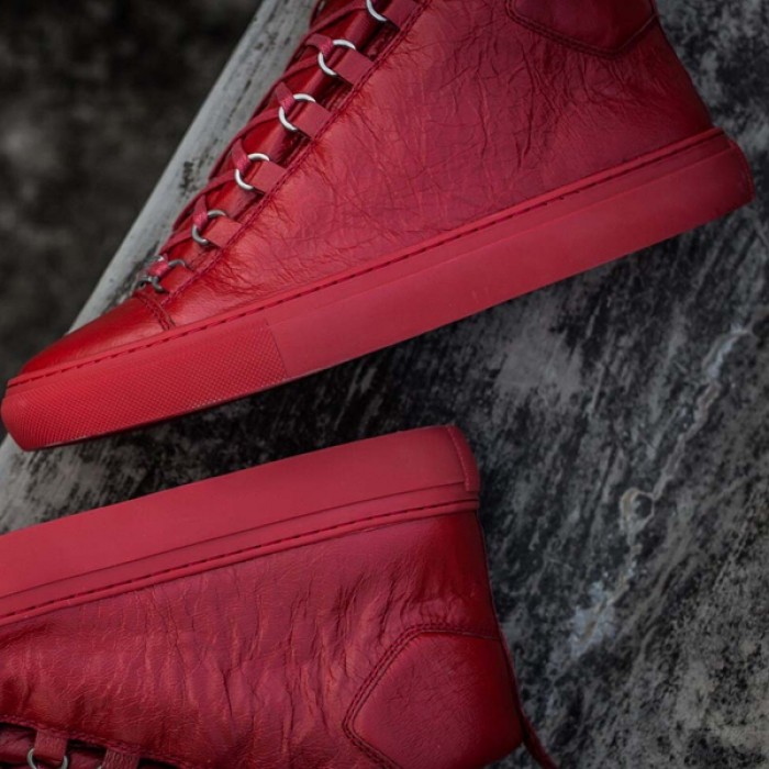 Ba*len*cia*ga arena high sneakers red