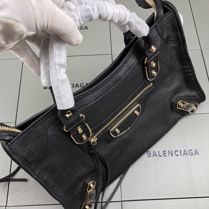 Ba*len*cia*ga classic city shoulder bag black/gold