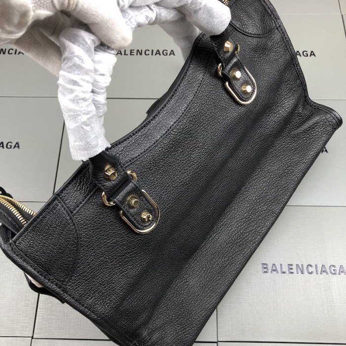 Ba*len*cia*ga classic city shoulder bag black/gold