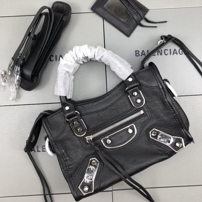 Ba*len*cia*ga classic city shoulder bag black/silver