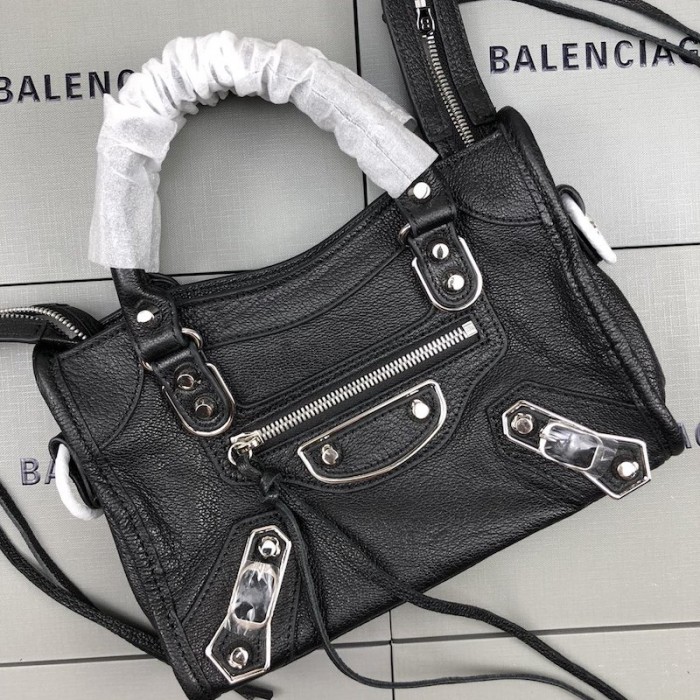 Ba*len*cia*ga classic city shoulder bag black/silver