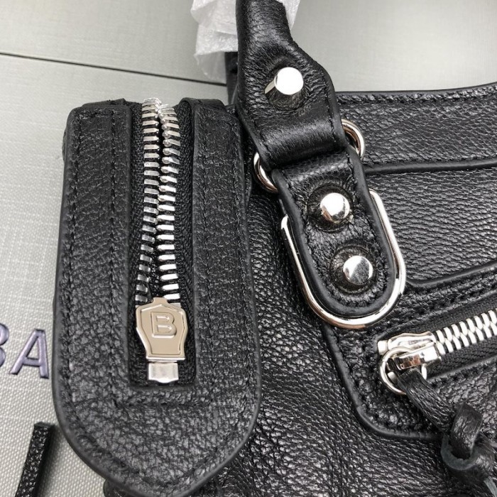Ba*len*cia*ga classic city shoulder bag black/silver