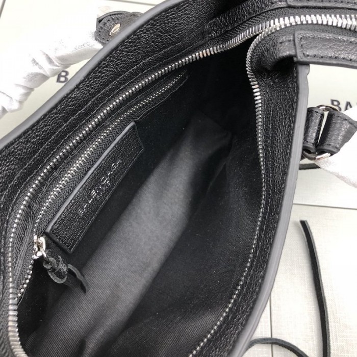 Ba*len*cia*ga classic city shoulder bag black/silver