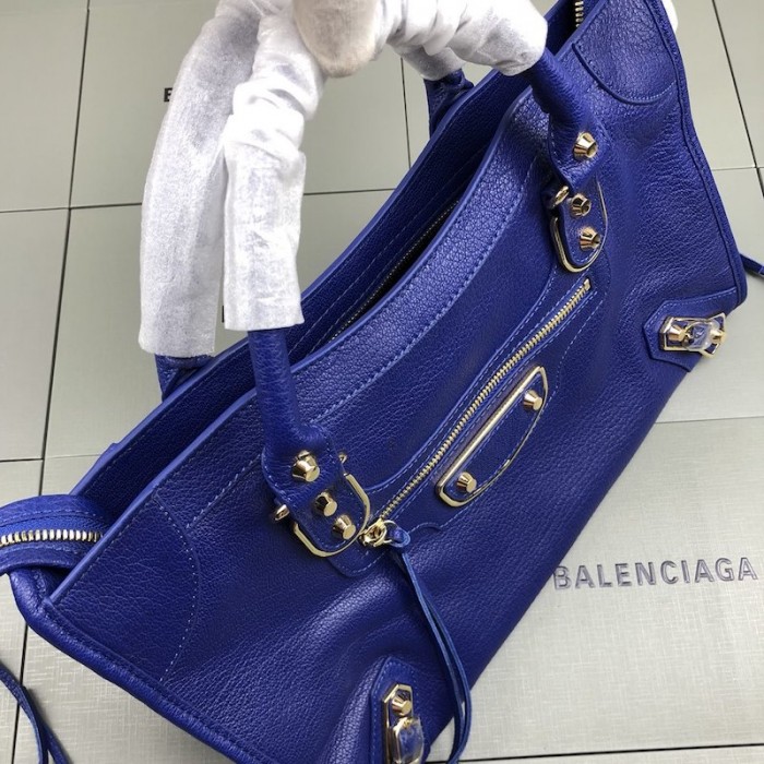 Ba*len*cia*ga classic city shoulder bag electric blue